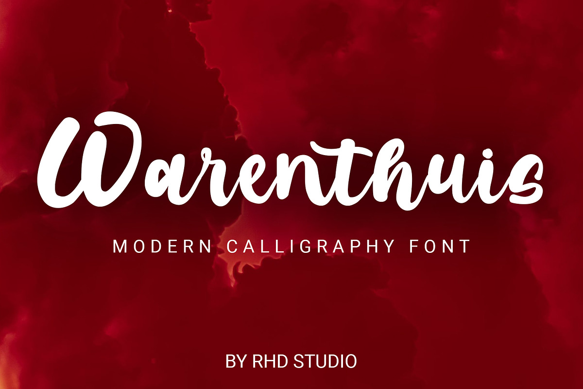 Warenthuis - Brush Handwritten Font, a Font by RHD Creative Studio (Photo 1 of 10)
