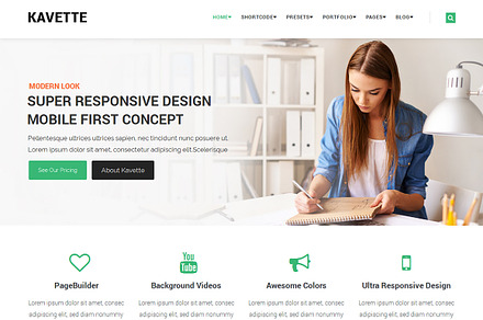 Kavette MultiPurpose Joomla Template