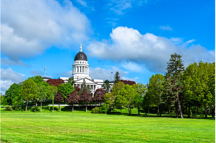 Maine State House dome at Capitol