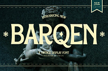Barqen A Vintage Display Font LS