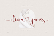 Olivia James - Chic Font, a Script Font by Sans & Sons (Thumbnail 1 of 10)