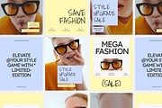 Fashion Instagram Templates Bundle, a Social Media Template by GAZINEOGRAPHIC (Thumbnail 4 of 5)