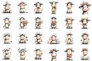 Watercolor Spring cow Illustrations, an Illustration by Sublimation Artist (Thumbnail 2 of 6)