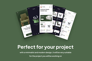 Futuristic - Furniture Apps UI Kits
