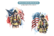 Firefighter American Flag PNG, an Illustration by TatiMockup (Thumbnail 2 of 7)