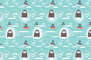 Cute walrus pattern, a Pattern Graphic by AlexandraTret (Thumbnail 2 of 3)
