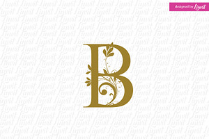 B Monogram, B Initial, Decorative B