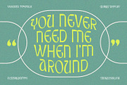 Veganza – Quirky Display Font, a Sans Serif Font by Almarkhatype (Thumbnail 5 of 11)