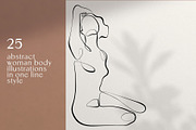 BODY - abstract one line art, an Illustration by Anna.Klets (Thumbnail 2 of 11)