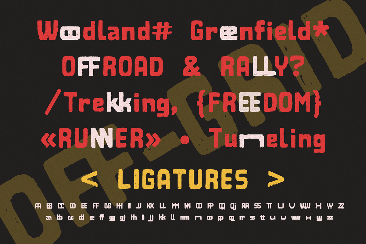 Off-Grid | Rough Hand Drawn Font, a Handwritten Font by Surplus Type Co (Photo 7 of 8)