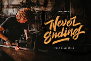 Never Ending - Vintage Script, a Script Font by Inspiratype (Thumbnail 1 of 10)