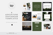 Adventure | Instagram Template Pack, a Social Media Template by January Made Design (Thumbnail 1 of 5)