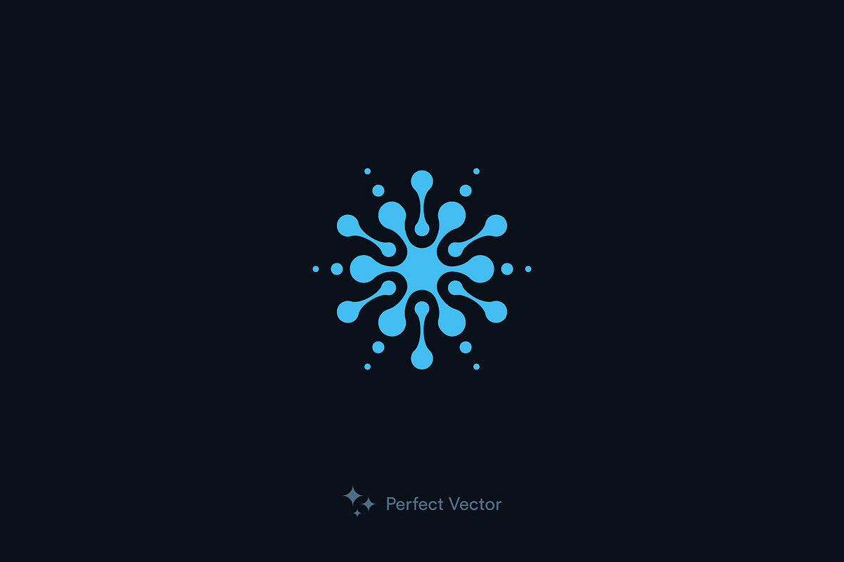 Snowflake Logo Template, a Branding & Logo Template by Artyway Logo (Photo 2 of 4)