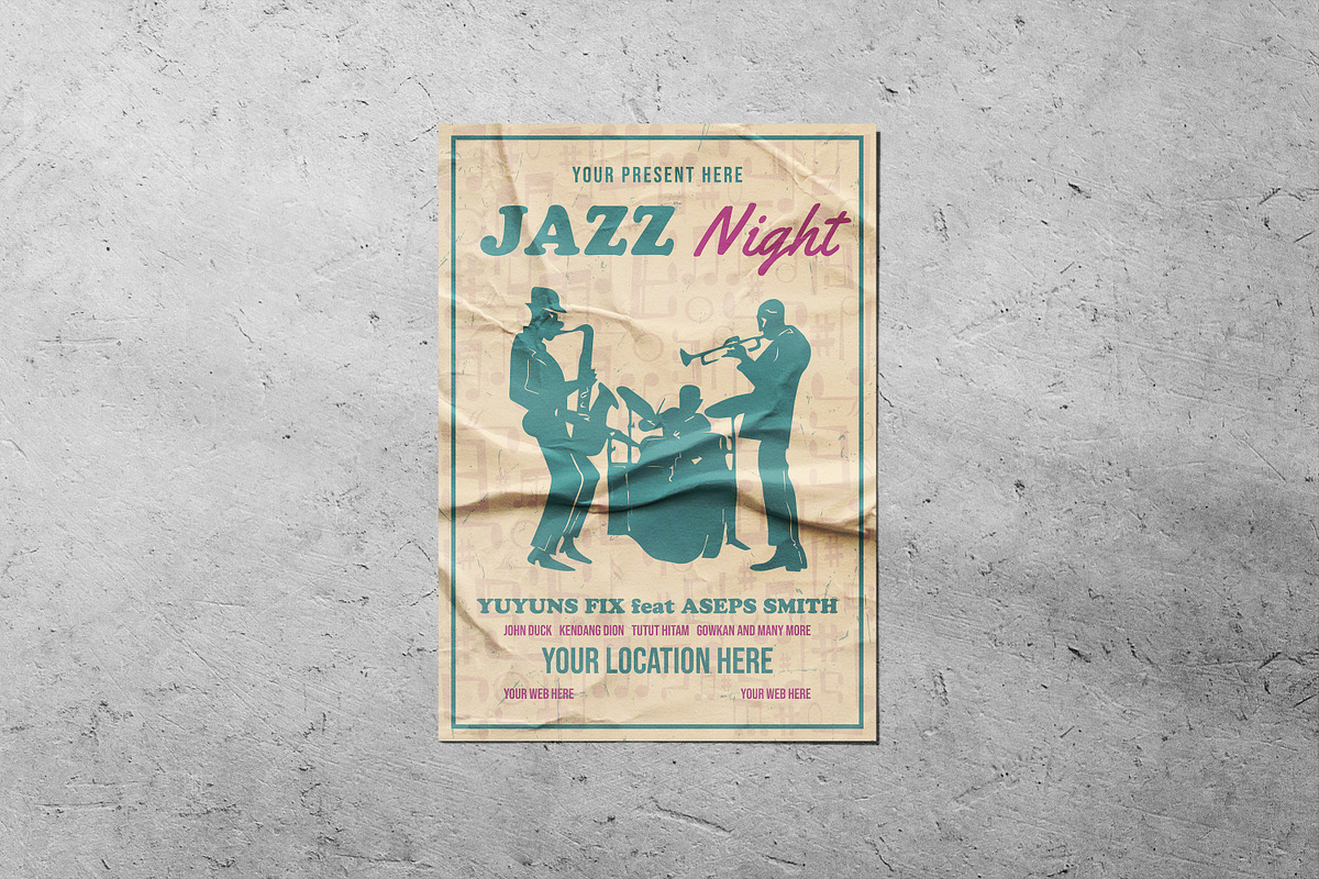 Jazz Night Flyer Template preview 2