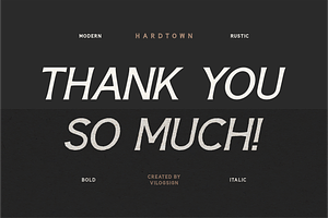 Hardtown A Vintage Sans Serif Font