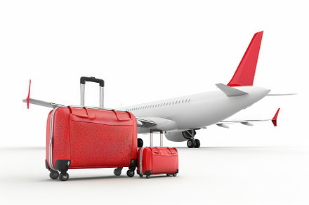 Plane was parked in front luggage ba, a Background Photo by Pixeness