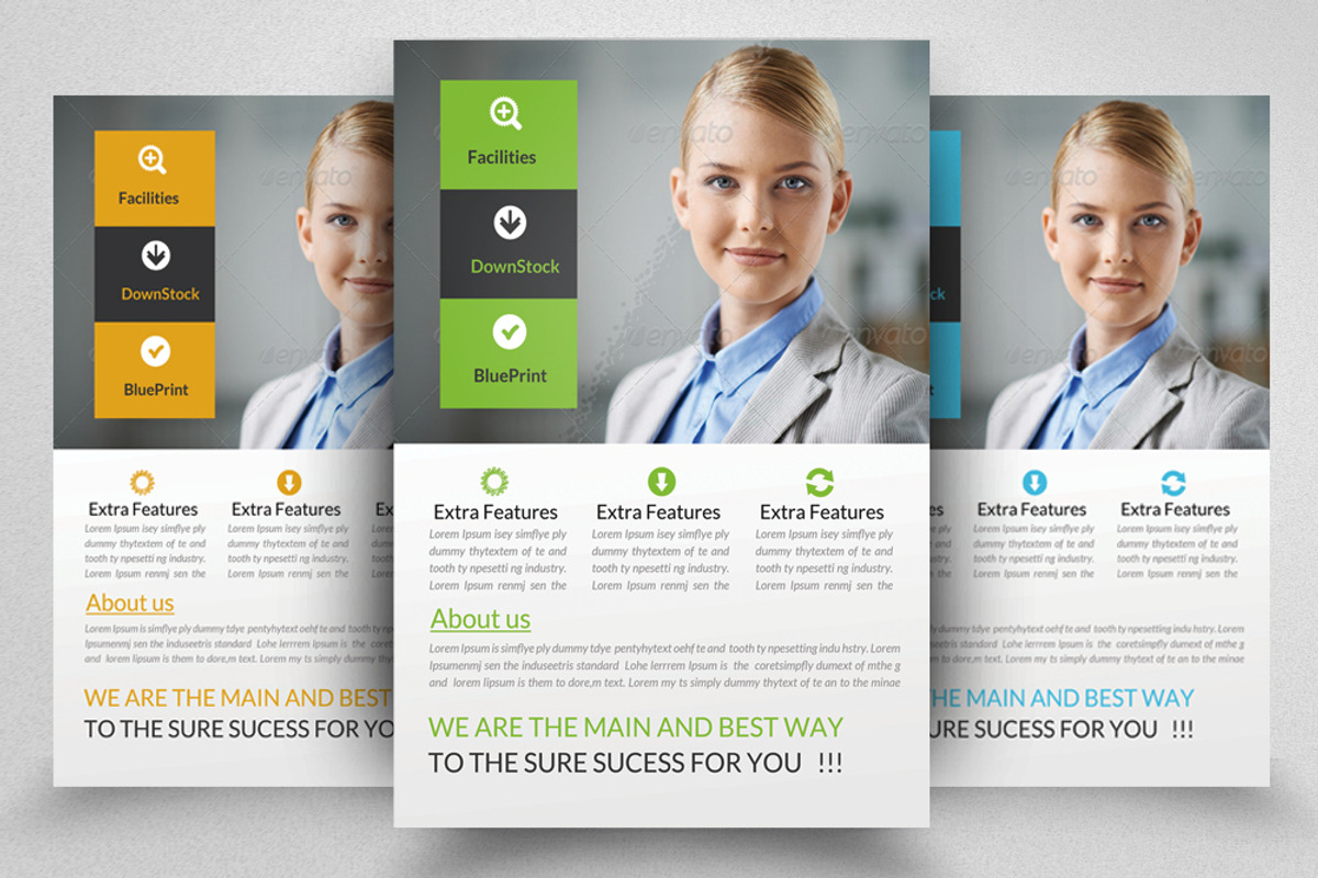 Creative Business Flyer Template, a Flyer Template by Psd Templates (Photo 1 of 3)