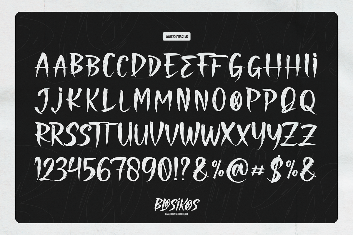 Blosikos | Hand Drawn Brush, a Handwritten Font by gracetype_studio (Photo 10 of 12)