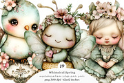 Whimsical Spring Clipart, an Illustration by SinaCreation (Thumbnail 1 of 11)