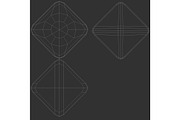 White Rhombus Fridge Magnet 3D Model, an Object 3D Model by rebrandy (Thumbnail 6 of 9)