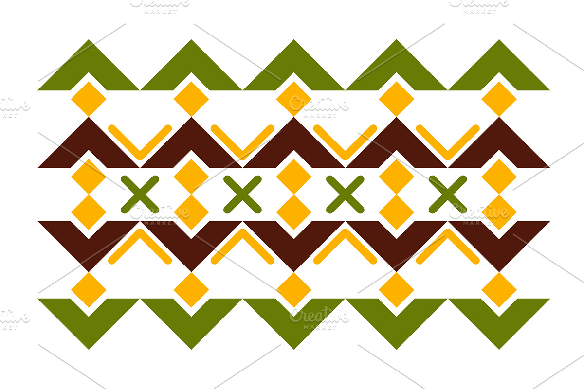 Ethnic pattern. Geometric and aztec, an Illustration by the8monkey