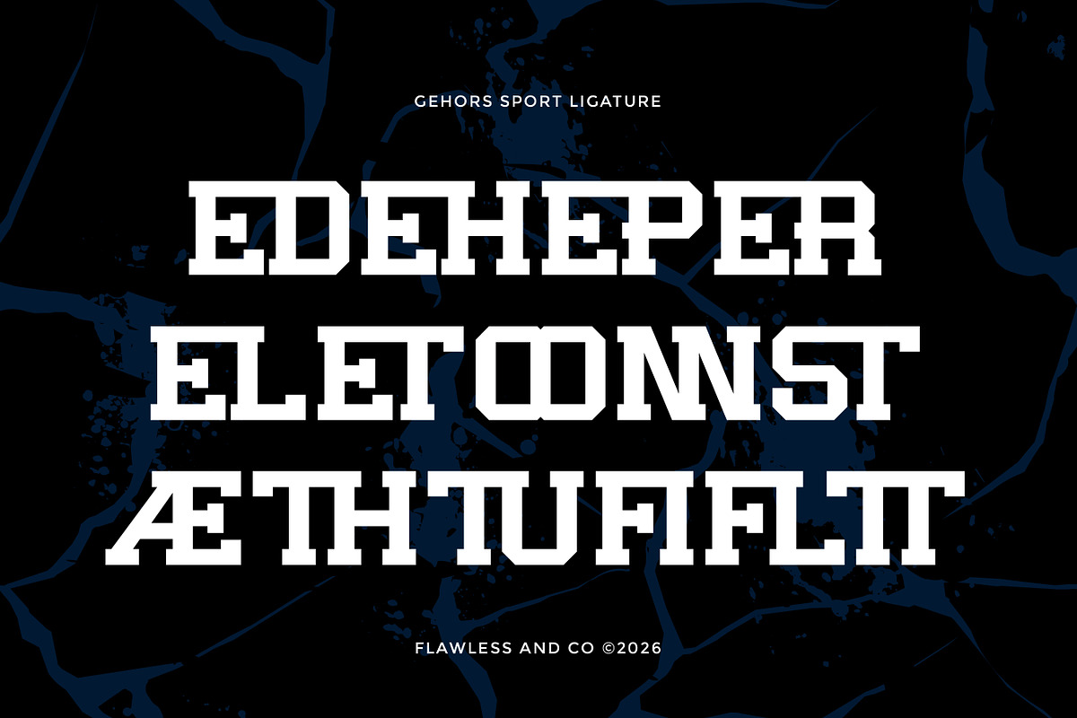 Gehors - Sport Display Font, a Serif Font by Flawless And Co (Photo 9 of 10)