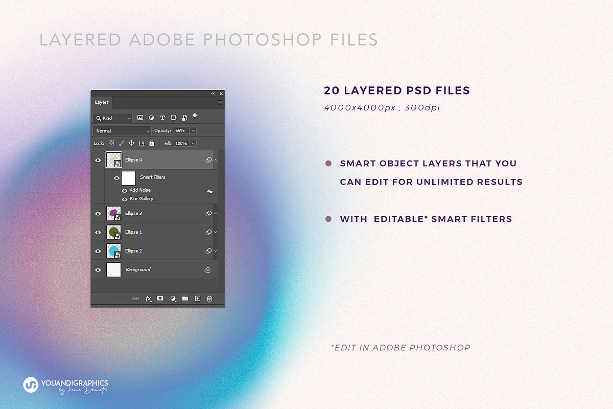 Gradient Orbits - Abstract Elements, a Background Graphic by Youandigraphics (Photo 6 of 13)