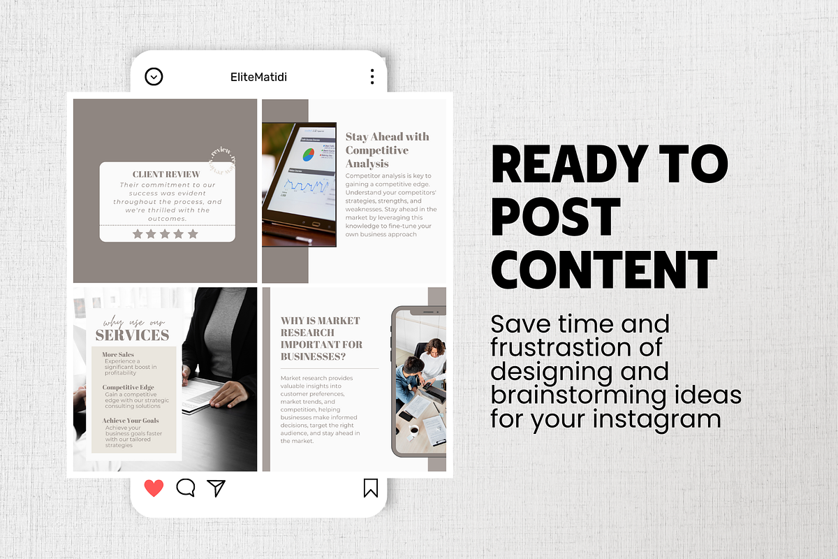 Business Consultant Instagram Post, a Social Media Template by EliteMatidi (Photo 3 of 8)