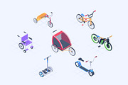 Cycling Isometric Icons, a Duotone Icon by Vectors Market (Thumbnail 6 of 8)