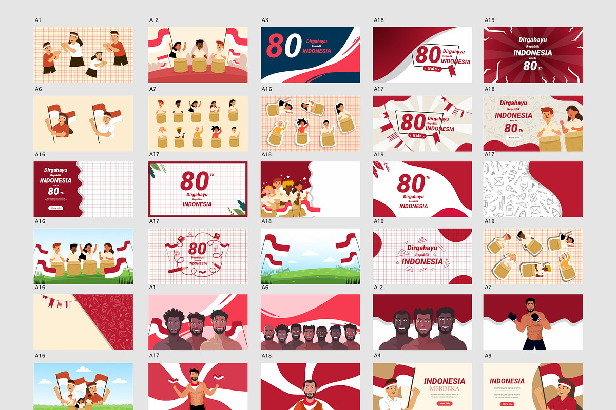 indonesia independence day, an Education Illustration by foxndeer (Photo 1 of 3)