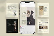 Archival Fashion Instagram Post Pack, a Social Media Template by Pitchlook.Studio (Thumbnail 3 of 3)