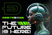 Heat Robox – Futuristic Font, a Symbol Font by figuree studio (Thumbnail 2 of 10)