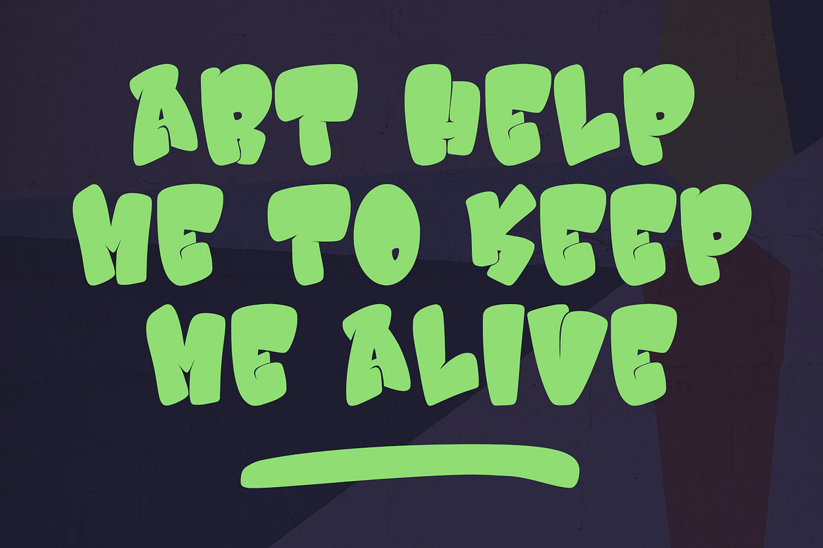 Alorezt Cool Graffiti Display Font, a Handwritten Font by Maulana Creative (Photo 6 of 7)