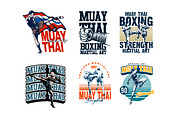 MUAY THAI ARTWORK & BADGE, a Sport Illustration by grindstudio (Thumbnail 3 of 5)