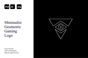 Minimalist Geometric Gaming Logo, a Branding & Logo Template by Luxury Logos