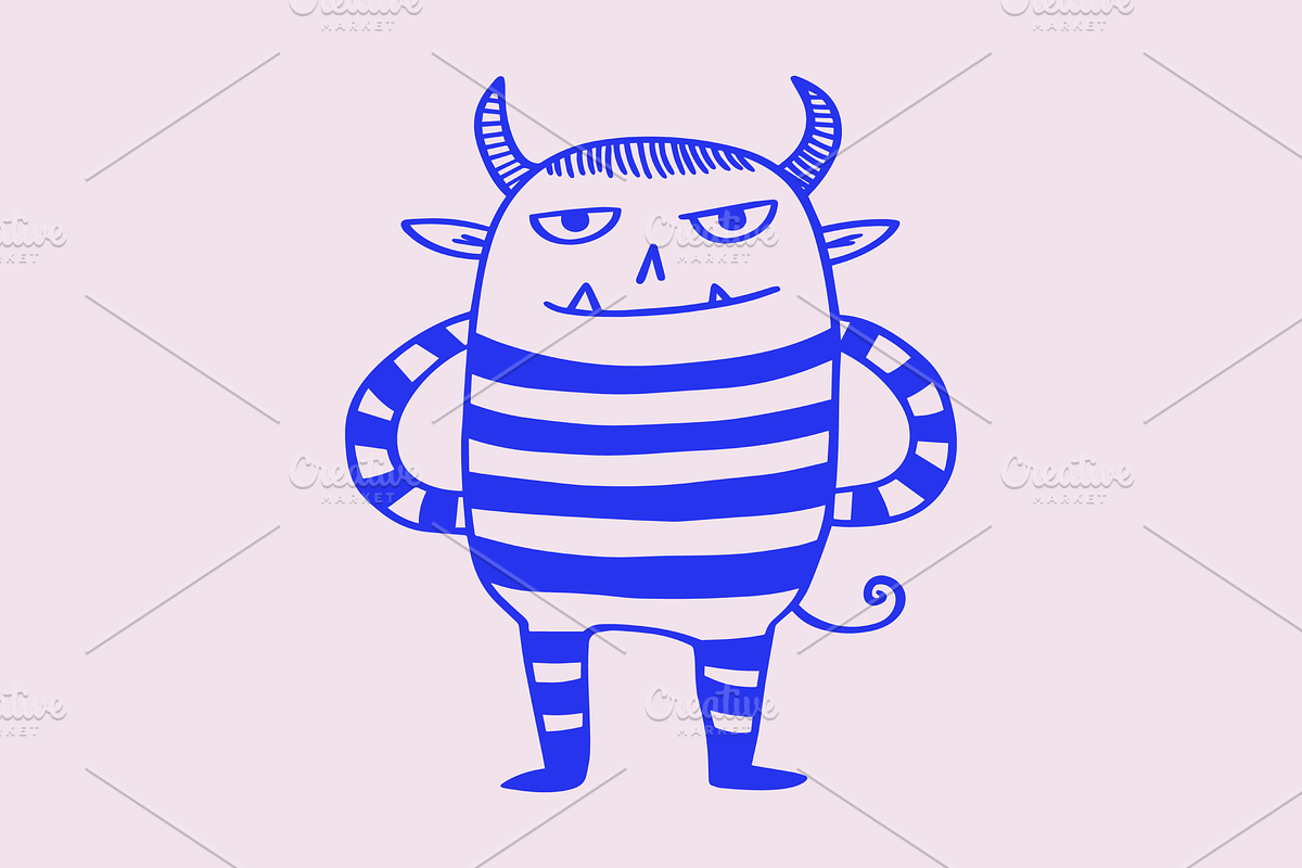 Cute Horned Monsters Illustrations, a Seasonal Illustration by Danil Polshin (Photo 3 of 5)