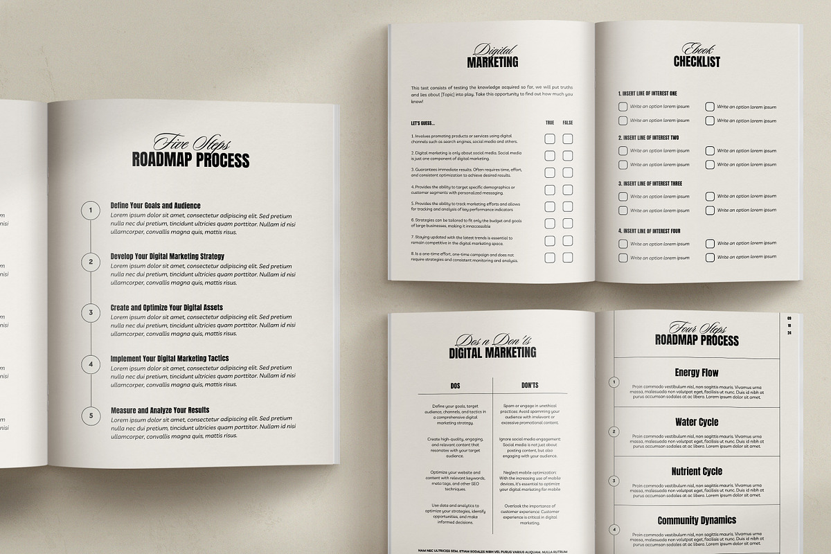 NOLE / 2in1 Ebook & Workbook Kit, a Magazine Template by Wildnun Studio (Photo 10 of 44)