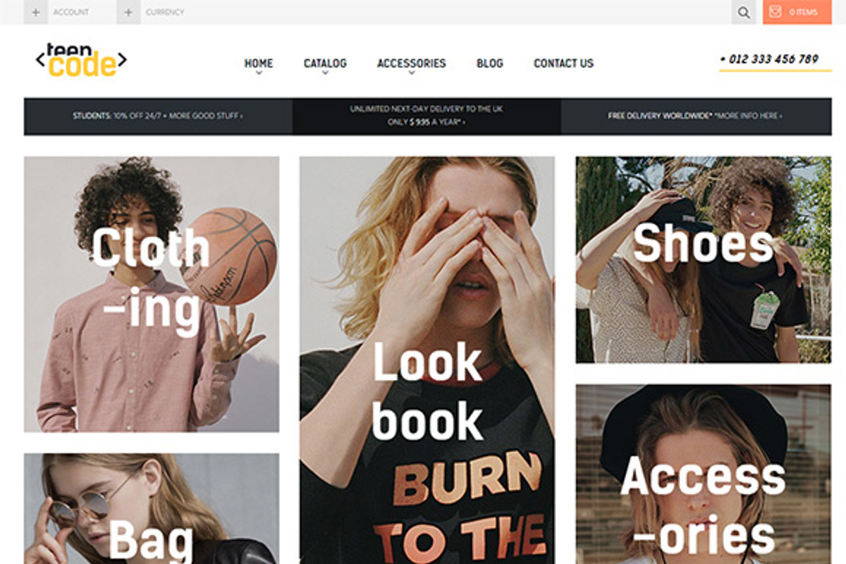 Teencode Shopify Theme, a Websites & App Template by junoshopify (Photo 2 of 2)