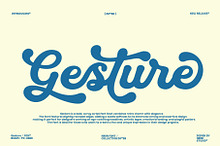 Gesture - Bold Script Font