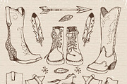 Vintage sketched objects & textures, an Object Illustration by Lisa Glanz (Thumbnail 2 of 5)