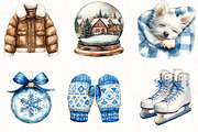 Frosty Christmas Clipart, an Illustration by OK Design (Thumbnail 3 of 5)