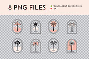 8 palm tree logo templates in vector, a Branding & Logo Template by MaryArt (Thumbnail 2 of 4)