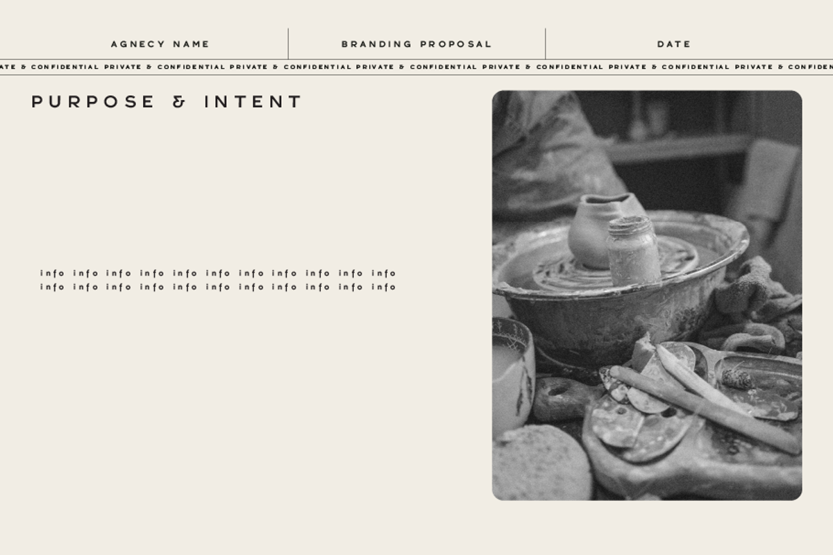 Minimalist Branding Proposal Deck, a Presentation Template by mollydeering (Photo 2 of 10)