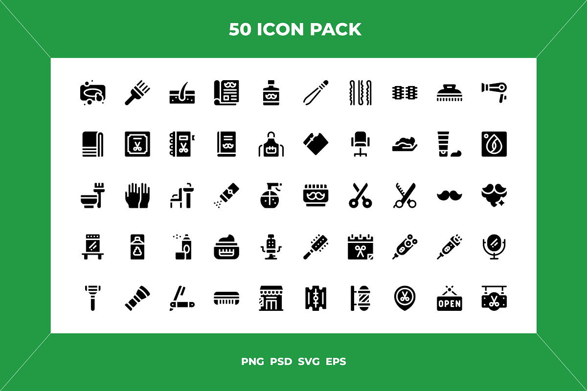 Barber shop icons, an Icon by Wencory (Photo 1 of 2)