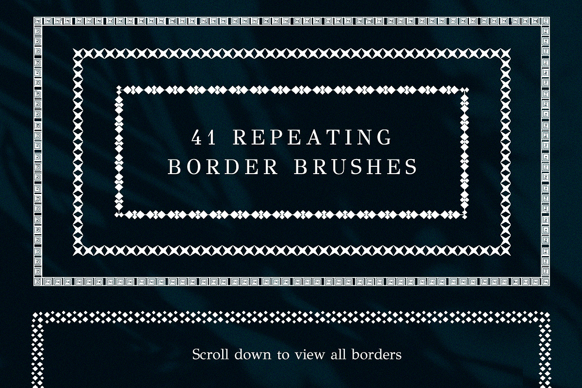 Geometry. Art  brushes, borders..., a Brush Add-On by Graphic Art (Photo 7 of 9)