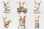Sweet Bunnies Nursery Clipart, an Illustration by Rose Art (Thumbnail 4 of 5)