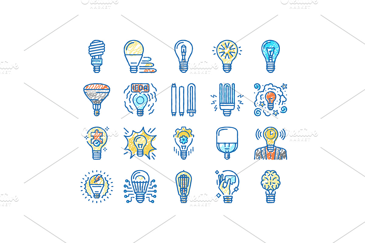 Bulb Electrical Energy Accessory, an Object Illustration by pikepicture