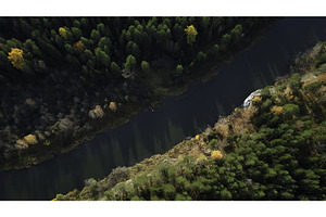 Aerial View of a Beautiful and, a Nature Photo by Media Whale Stock