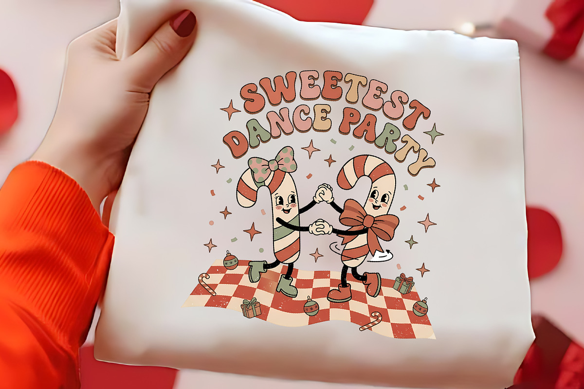 Sweetest Dance Party Candy Cane PNG, a Seasonal Illustration by CrexoraLab (Photo 2 of 4)