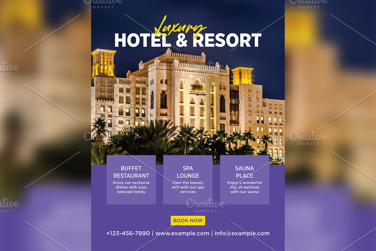 Hotel Marketing Poster Design, a Social Media Template by shahsoft (Photo 2 of 2)